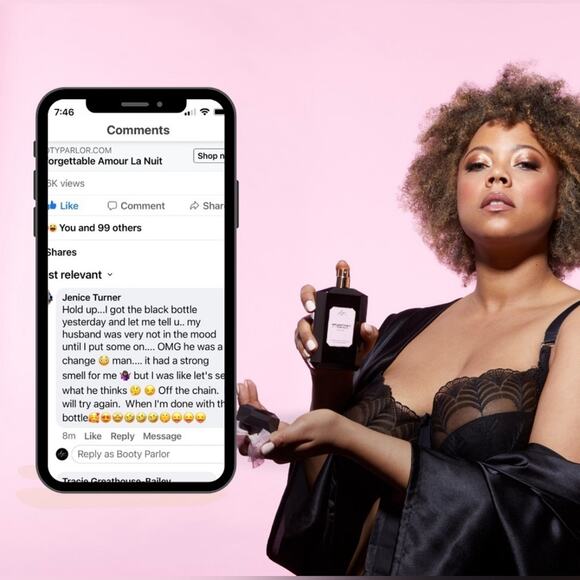 Booty Parlor Unforgettable Amour La Nuit PERFUME W/ Pheromones NIB 3.3oz - Picture 7 of 8